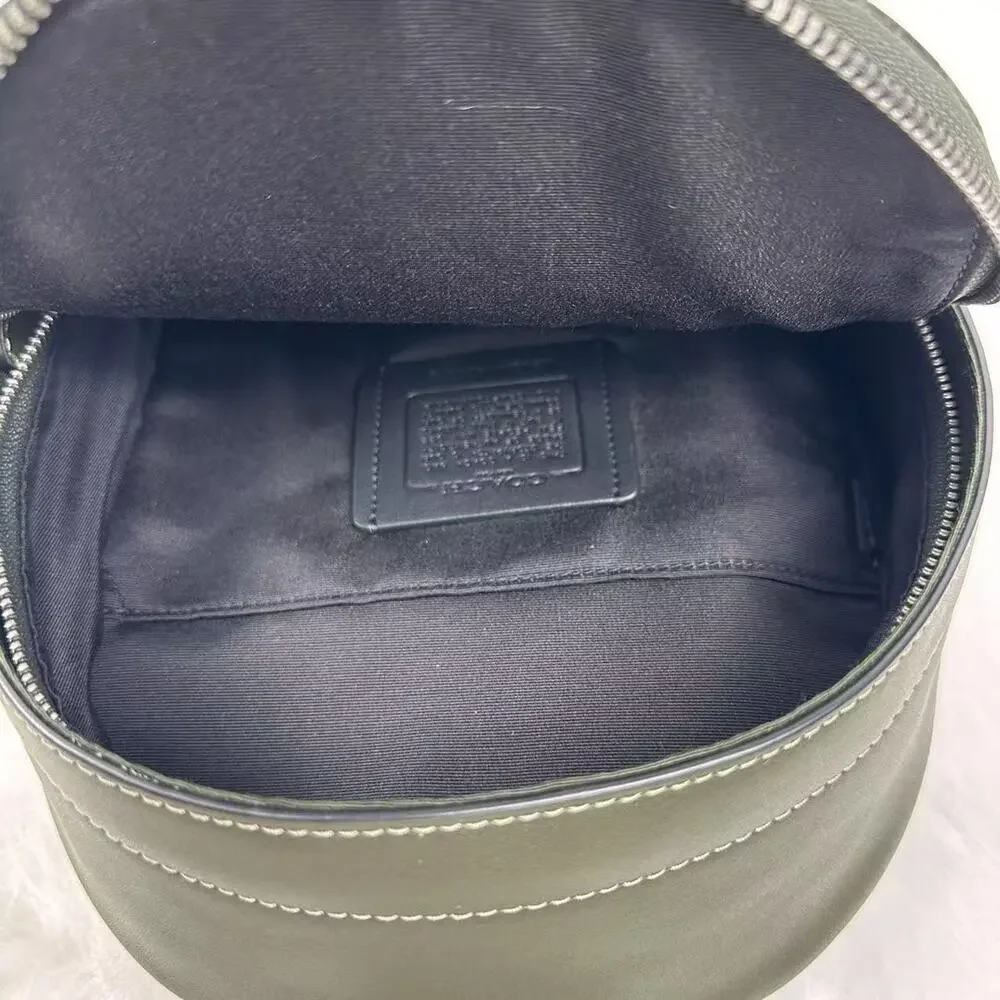 COACH Men’s West Pack In Signature Camo Print Gunmetal/Dark Shamrock CW312 NWT